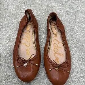 Sam Edelman Women's Tan Leather Flats